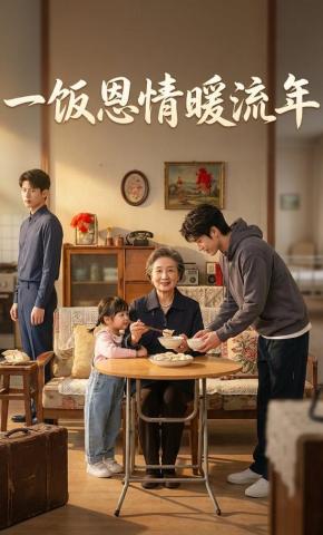 短剧《一饭恩情暖流年》海报