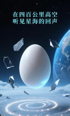 短剧《在四百公里高空，听见星海的回声》海报