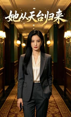 短剧《她从天台归来》海报