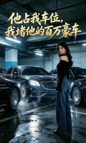 短剧《他占我车位，我堵他的百万豪车》海报