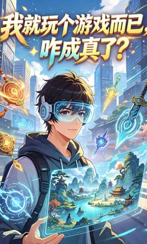 短剧《我就玩个游戏而已，咋成真了？》海报