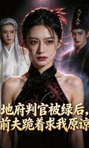 短剧《地府判官被绿后，前夫跪着求我原谅》海报