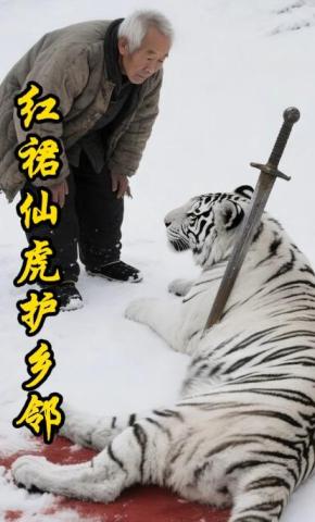 短剧《红裙仙虎护乡邻》海报