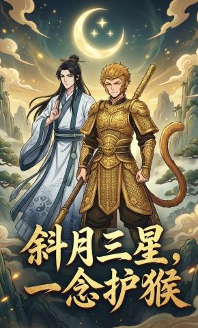 短剧《斜月三星，一念护猴》海报
