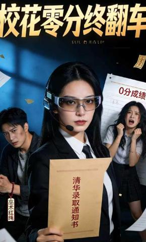 短剧《校花零分终翻车》海报