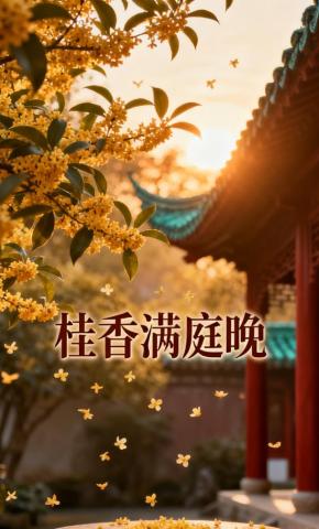 短剧《桂香满庭晚》海报