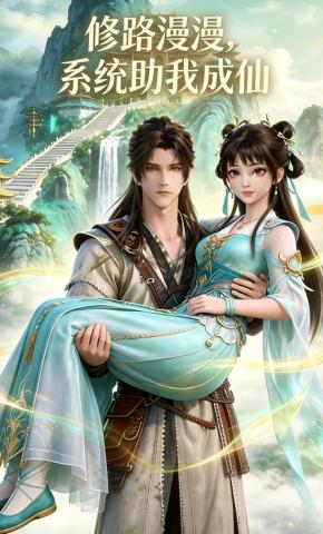 短剧《修路漫漫，系统助我成仙》海报