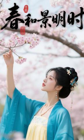 短剧《春和景明时》海报