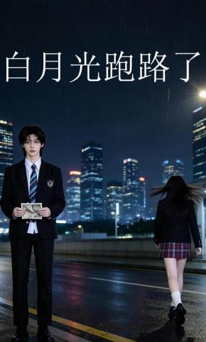 短剧《白月光跑路了》海报