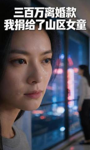 短剧《三百万离婚款我捐给了山区女童》海报