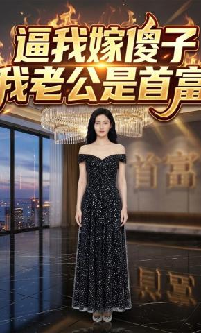 短剧《逼我嫁傻子？我老公是首富》海报