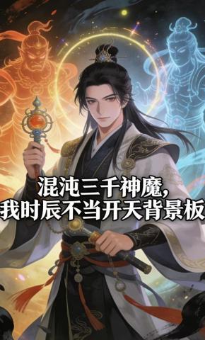 短剧《混沌三千神魔，我时辰不当开天背景板》海报