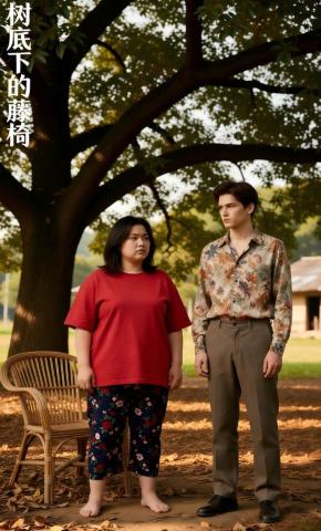 短剧《树底下的藤椅》海报