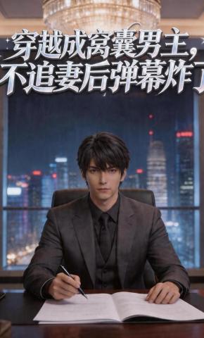 短剧《穿越成窝囊男主，不追妻后弹幕炸了》海报