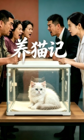 短剧《养猫记》海报