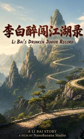 短剧《李白醉闯江湖录》海报