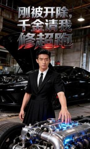 短剧《刚被开除，千金请我修超跑》海报