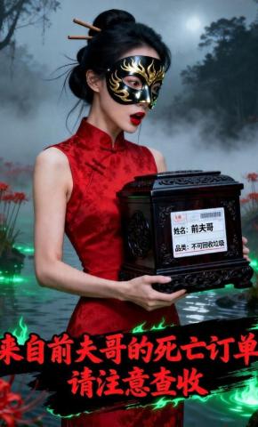 短剧《来自前夫哥的死亡订单，请注意查收》海报
