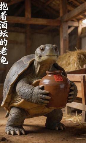 短剧《抱着酒坛的老龟》海报