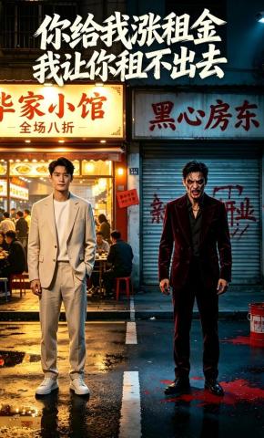 短剧《你给我涨租金，我让你租不出去》海报