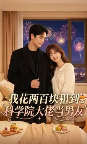 短剧《我花两百块租到科学院大佬当男友》海报