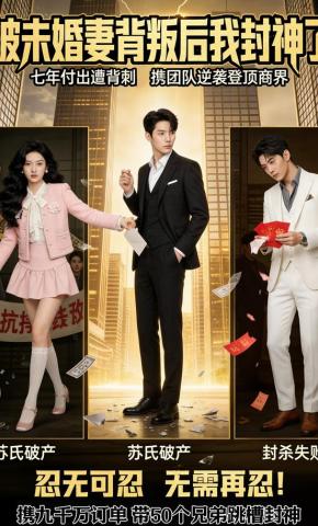 短剧《被未婚妻背叛后我封神了》海报