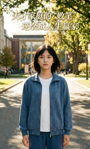 短剧《天才家庭的“败笔”，逆袭成人生赢家》海报