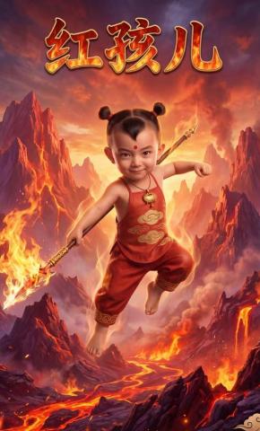 短剧《红孩儿》海报