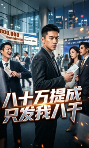 短剧《八十万提成只发我八千》海报