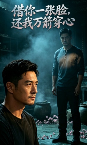 短剧《借你一张脸，还我万箭穿心》海报