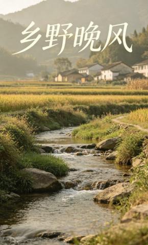 短剧《乡野晚风》海报