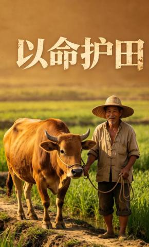 短剧《以命护田》海报