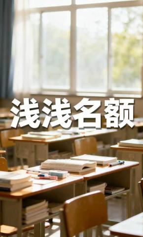 短剧《浅浅名额》海报