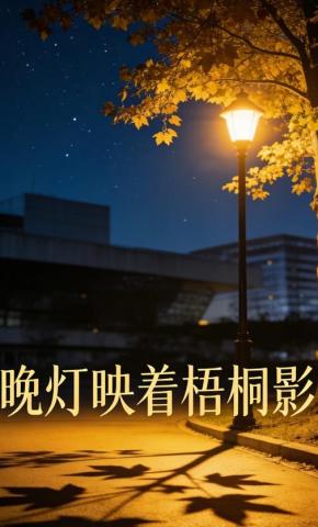 短剧《晚灯映着梧桐影》海报