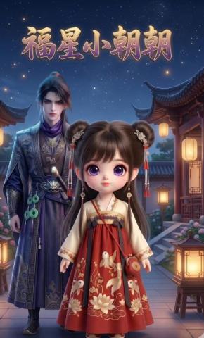 短剧《万物通灵，朝朝她是小福星》海报