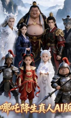 短剧《哪吒降生真人AI版》海报