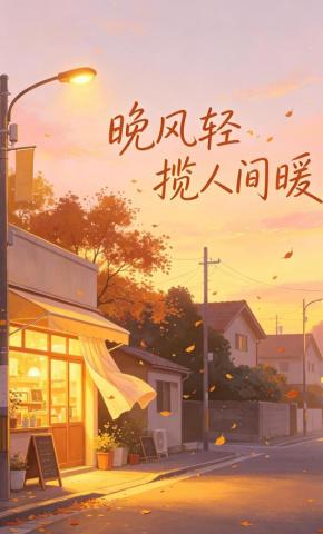 短剧《晚风轻揽人间暖》海报