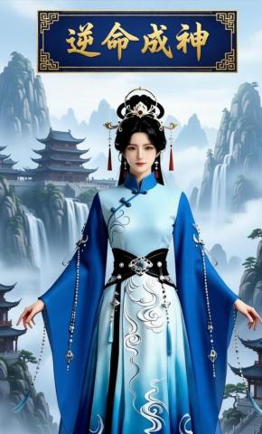 短剧《逆命成神》海报