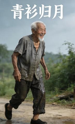 短剧《青衫归月》海报