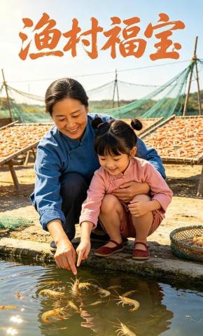 短剧《渔村福宝》海报
