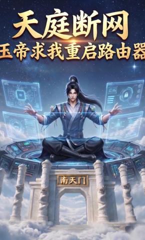 短剧《天庭断网玉帝求我重启路由器》海报