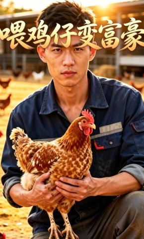 短剧《喂鸡仔变富豪》海报