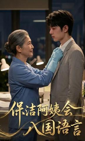 短剧《保洁阿姨会八国语言》海报