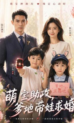 短剧《萌宝助攻，爹地带娃求婚》海报