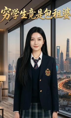 短剧《穷学生竟是包租婆》海报