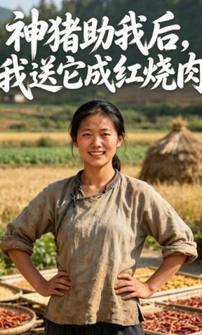 短剧《神猪助我后，我送它成红烧肉》海报