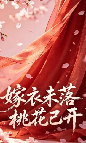 短剧《嫁衣未落，桃花已开》海报