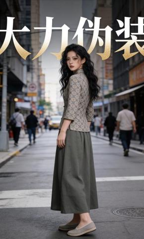 短剧《大力伪装》海报