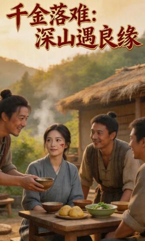 短剧《千金落难：深山遇良缘》海报