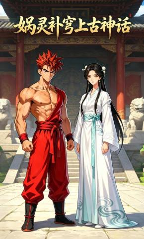 短剧《娲灵补穹上古神话》海报